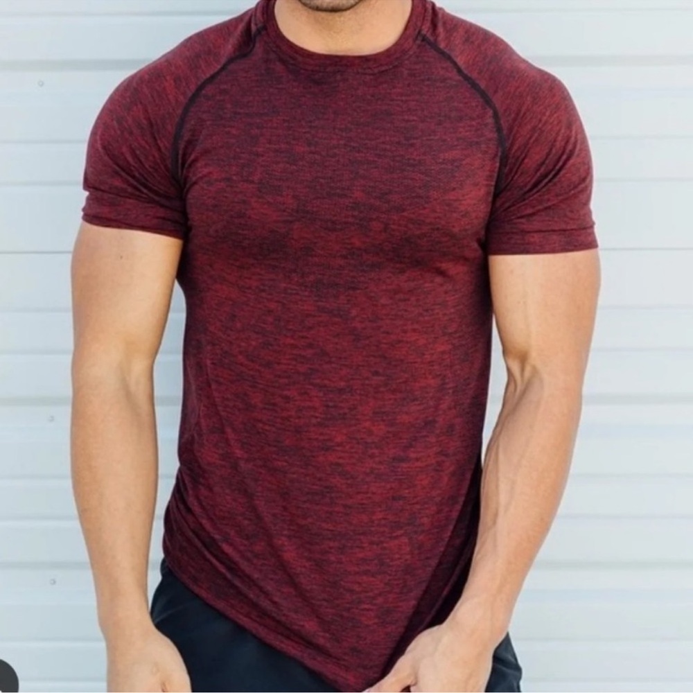 Alphalete Men's Maroon Athletic Shirt